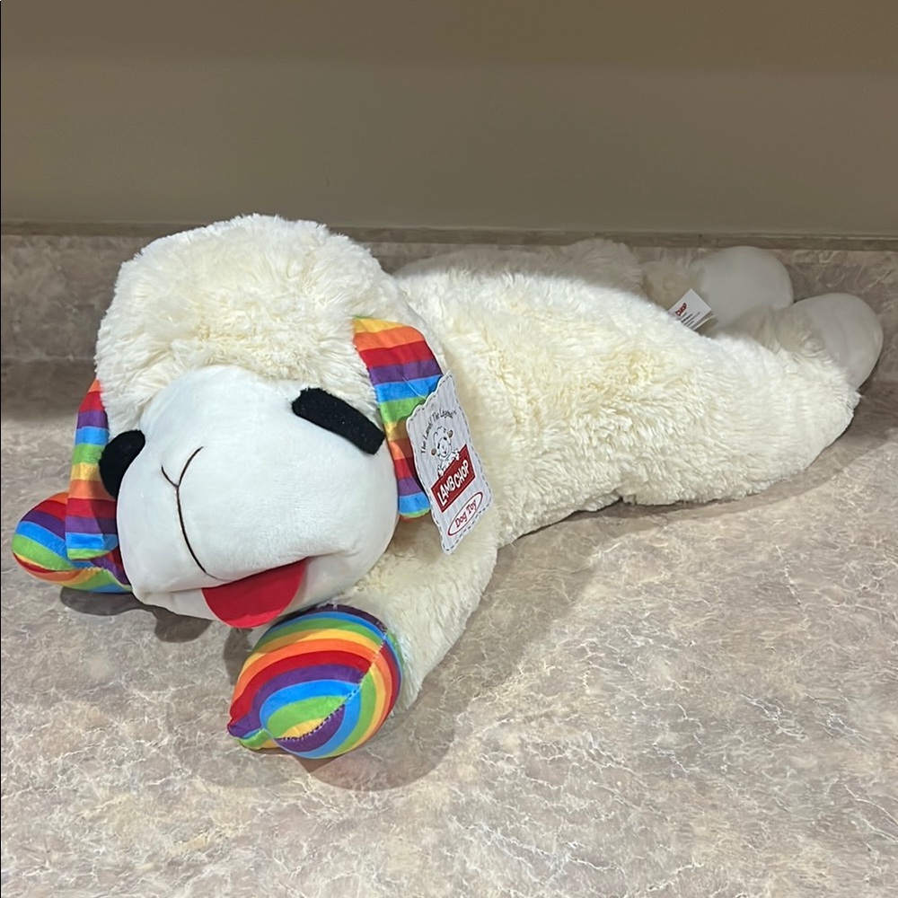 💜3 for $30 Sale/Lamb Chop Rainbow Dog Toy NWT
